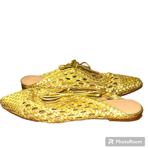 Ulla Johnson leather woven Belen slides - Picture 2 of 6